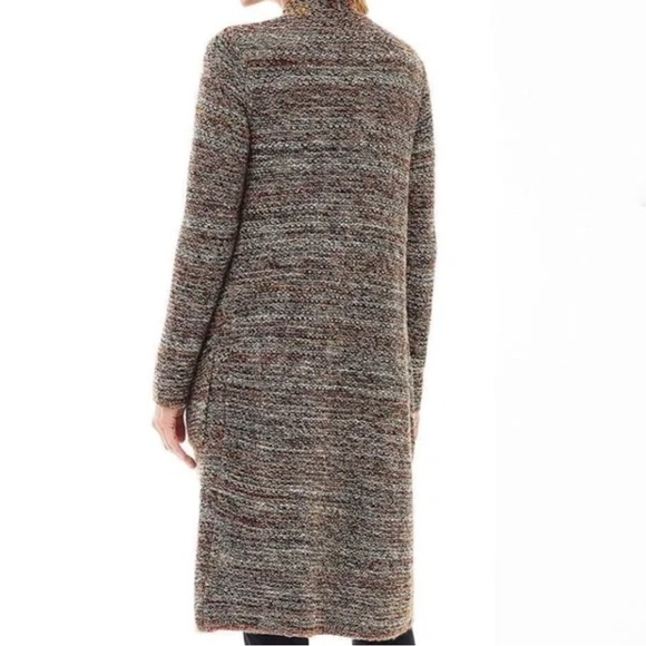 J.Jill Long Duster Cardigan Knit Sweater Hazelnut Multicolor Size Petite Medium - Picture 10 of 11